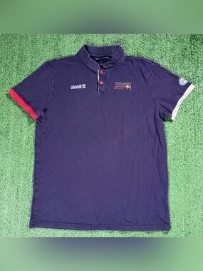 Mens Aston Martin Red Bull Racing Polo Shirt Size Large